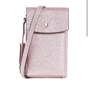 Kate Spade Glitter North South Flap Crossbody Bag